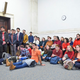 Students from Yale and Harvard University along with members of the Greater New Haven community charged with disorderly conduct after a protest interrupted the annual Yale Harvard football game, wait in Superior Court in New Haven, Conn.